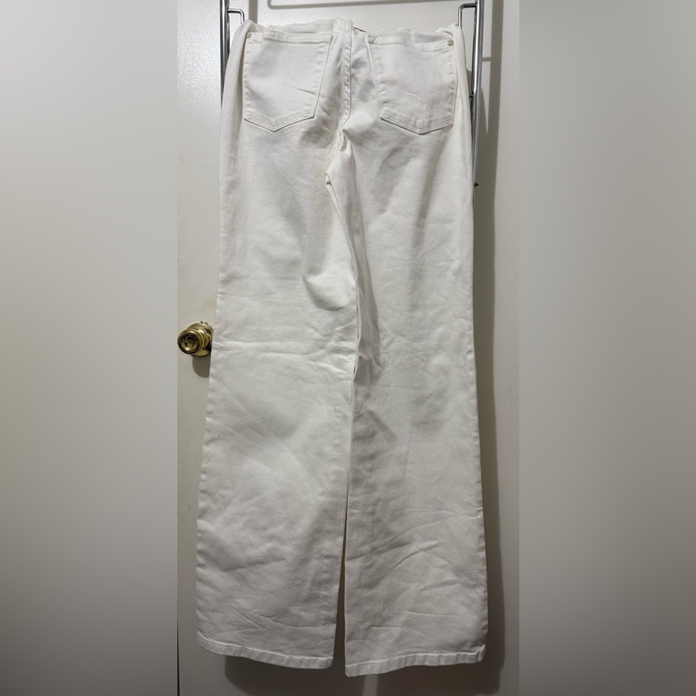 Judy Blue Women’s 5/27 White High Waist Wide Leg Denim Jeans NWT